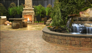 Paving stones and retaining walls
